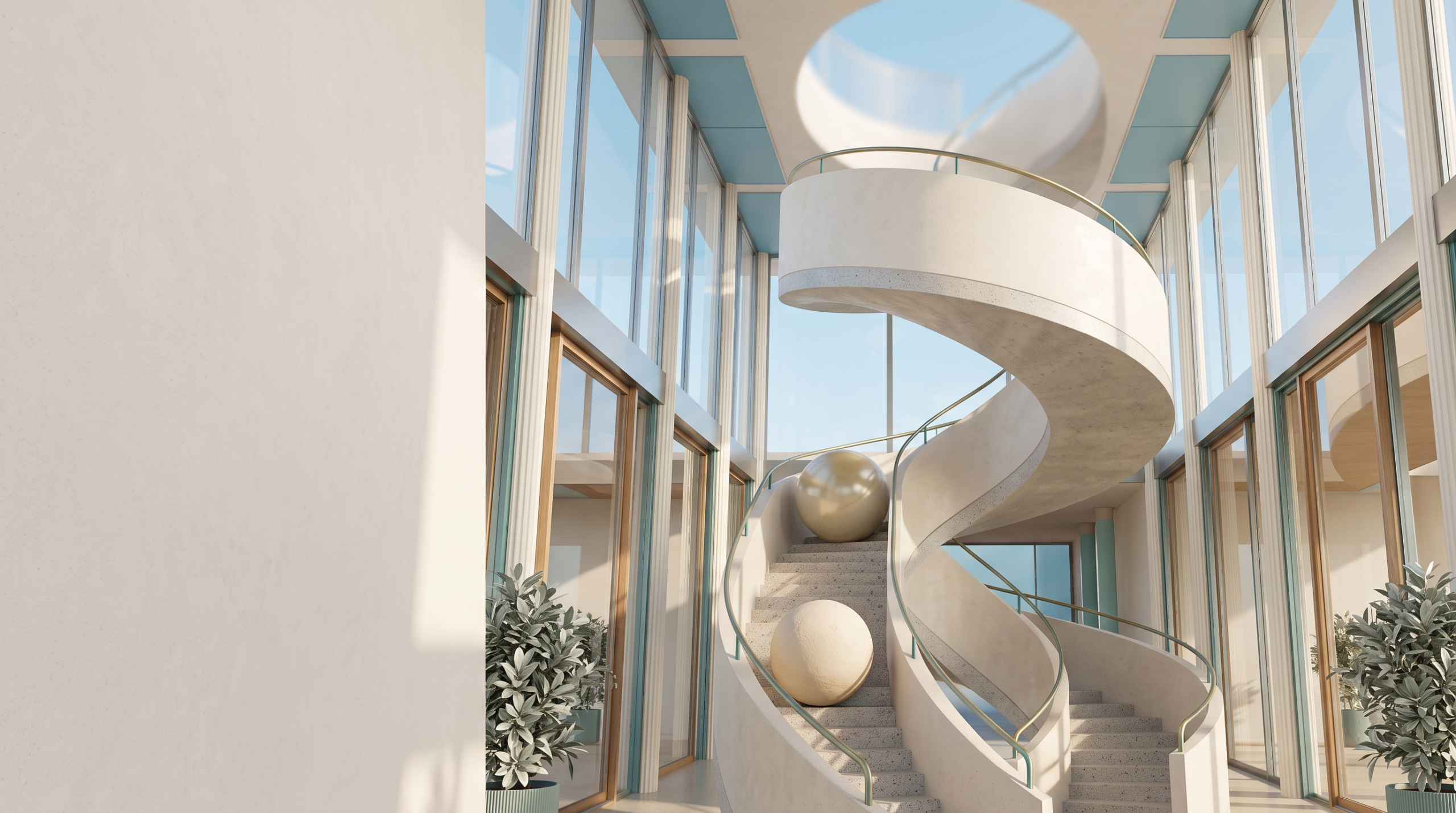 Tasteful surrealist editorial image of an ascendin